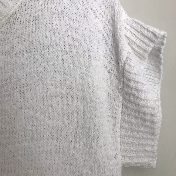 Cable & Gauge XLarge White Sleeveless Sweater - Picture 7 of 7